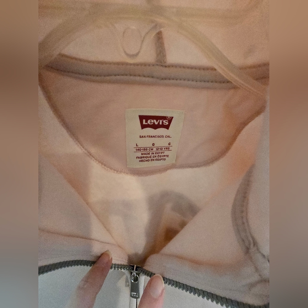 Levi's Kids Soft Pink Hoodie, L - Picture 5 of 8